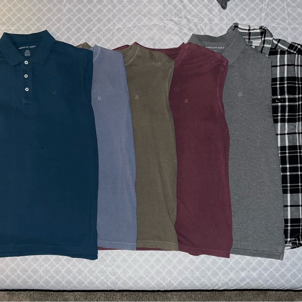6 American Eagle Tops (All Medium)
